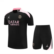 Paris Saint Germain Lasten Treenipaita Suits 2024-25 - Shorts Musta Vaaleanpunainen