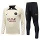Paris Saint Germain Lasten Verryttelypuku 2023-24 - 1-4 Zip Beige