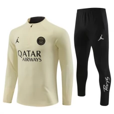 Paris Saint Germain Lasten Verryttelypuku 2023-24 - 1-4 Zip Keltainen