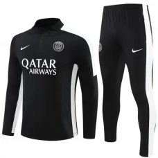 Paris Saint Germain Lasten Verryttelypuku 2023-24 - 1-4 Zip Musta