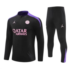 Paris Saint Germain Lasten Verryttelypuku 2024-25 - 1-4 Zip Violetti