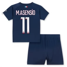 Paris Saint Germain M.Asensio 11 Lasten Kotipelipaita 2023-24 Jalkapallo Pelipaidat Peliasut