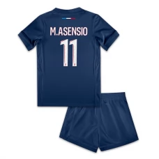 Paris Saint Germain M.Asensio 11 Lasten Kotipelipaita 2024-25 Jalkapallo Pelipaidat Peliasut
