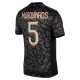 Paris Saint Germain Marquinhos 5 Kolmas Pelipaita 2023-24 Jalkapallo Pelipaidat Peliasut