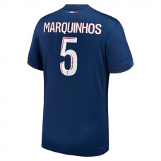 Paris Saint Germain Marquinhos 5 Kotipelipaita 2024-25 Jalkapallo Pelipaidat Peliasut