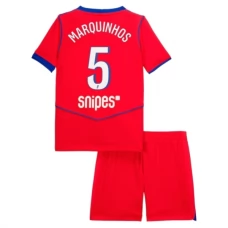 Paris Saint Germain Marquinhos 5 Lasten Kolmas Pelipaita 2025-26 Jalkapallo Pelipaidat Peliasut
