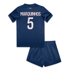 Paris Saint Germain Marquinhos 5 Lasten Kotipelipaita 2024-25 Jalkapallo Pelipaidat Peliasut