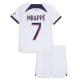 Paris Saint Germain Mbappé 7 Lasten Vieraspelipaita 2023-24 Jalkapallo Pelipaidat Peliasut