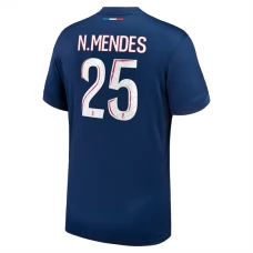 Paris Saint Germain N.Mendes 25 Kotipelipaita 2024-25 Jalkapallo Pelipaidat Peliasut