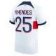 Paris Saint Germain N.Mendes 25 Vieraspelipaita 2023-24 Jalkapallo Pelipaidat Peliasut