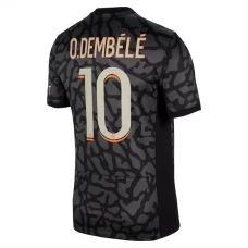 Paris Saint Germain O.Dembélé 10 Kolmas Pelipaita 2023-24 Jalkapallo Pelipaidat Peliasut