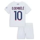 Paris Saint Germain O.Dembélé 10 Lasten Vieraspelipaita 2023-24 Jalkapallo Pelipaidat Peliasut