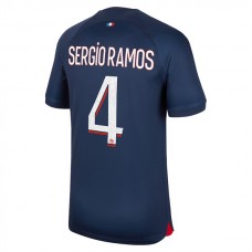 Paris Saint Germain Sergio Ramos 4 Kotipelipaita 2023-24 Jalkapallo Pelipaidat Peliasut