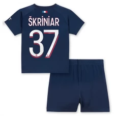 Paris Saint Germain Škriniar 37 Lasten Kotipelipaita 2023-24 Jalkapallo Pelipaidat Peliasut