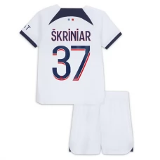 Paris Saint Germain Škriniar 37 Lasten Vieraspelipaita 2023-24 Jalkapallo Pelipaidat Peliasut