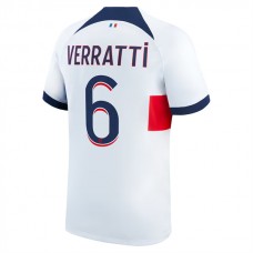 Paris Saint Germain Verratti 6 Vieraspelipaita 2023-24 Jalkapallo Pelipaidat Peliasut