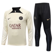 Paris Saint Germain Verryttelypuku 2023-24 - 1-4 Zip Beige