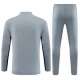 Paris Saint Germain Verryttelypuku 2023-24 - 1-4 Zip Harmaa