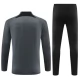 Paris Saint Germain Verryttelypuku 2023-24 - 1-4 Zip Harmaa