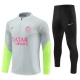 Paris Saint Germain Verryttelypuku 2023-24 - 1-4 Zip Harmaa Vaaleanpunainen