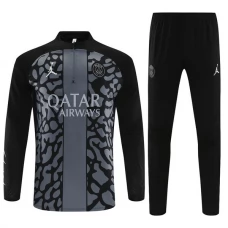 Paris Saint Germain Verryttelypuku 2023-24 - 1-4 Zip Musta Camouflage