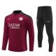 Paris Saint Germain Verryttelypuku 2024-25 - 1-4 Zip Punainen