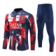 Paris Saint Germain Verryttelypuku 2024-25 - 1-4 Zip Sininen