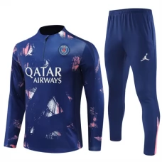 Paris Saint Germain Verryttelypuku 2024-25 - 1-4 Zip Sininen