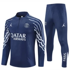 Paris Saint Germain Verryttelypuku 2025-26 - 1-4 Zip Champions League Sininen