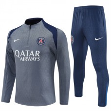 Paris Saint Germain Verryttelypuku 2025-26 - 1-4 Zip Harmaa