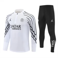 Paris Saint Germain Verryttelypuku 2025-26 - 1-4 Zip Valkoinen Champions League