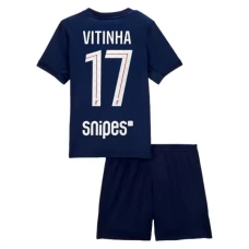 Paris Saint Germain Vitinha 17 Lasten Kotipelipaita 2025-26 Jalkapallo Pelipaidat Peliasut