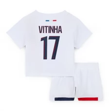 Paris Saint Germain Vitinha 17 Lasten Vieraspelipaita 2024-25 Jalkapallo Pelipaidat Peliasut