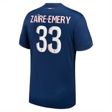 Paris Saint Germain Zaïre-Emery 33 Kotipelipaita 2024-25 Jalkapallo Pelipaidat Peliasut