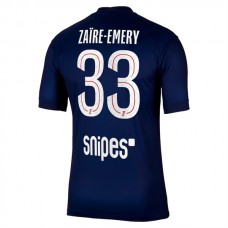 Paris Saint Germain Zaïre-Emery 33 Kotipelipaita 2025-26 Jalkapallo Pelipaidat Peliasut