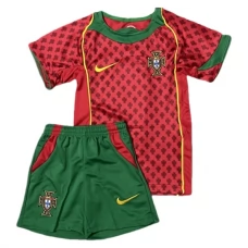 Portugali Lasten Kotipelipaita Retro 2004 Jalkapallo Pelipaidat Peliasut