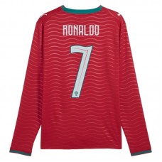 Portugali Ronaldo 7 MM Kotipaita 2026 Pelipaita Long Sleeve