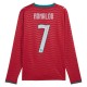 Portugali Ronaldo 7 MM Kotipaita 2026 Pelipaita Long Sleeve
