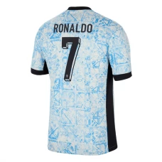 Portugali Ronaldo 7 Vieraspelipaita EM 2024 Jalkapallo Pelipaidat Peliasut