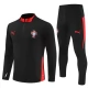 Portugali Verryttelypuku 2025-26 - 1-4 Zip Musta