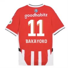 PSV Eindhoven Bakayoko 11 Kotipelipaita 2024-25 Jalkapallo Pelipaidat Peliasut
