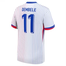 Ranska Dembele 11 Vieraspelipaita EM 2024 Jalkapallo Pelipaidat Peliasut