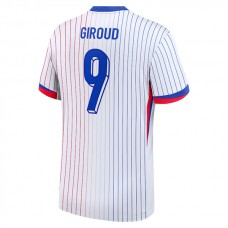Ranska Giroud 9 Vieraspelipaita EM 2024 Jalkapallo Pelipaidat Peliasut