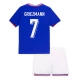 Ranska Griezmann 7 Lasten Kotipelipaita EM 2024 Jalkapallo Pelipaidat Peliasut