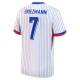 Ranska Griezmann 7 Vieraspelipaita EM 2024 Jalkapallo Pelipaidat Peliasut