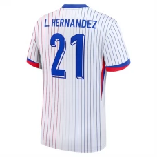 Ranska L.Hernandez 21 Vieraspelipaita EM 2024 Jalkapallo Pelipaidat Peliasut