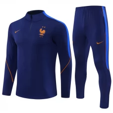 Ranska Lasten Tracksuit 2026-27 - 1-4 Zip Sininen