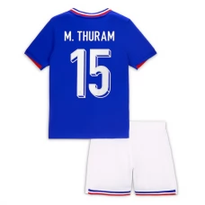 Ranska M.Thuram 15 Lasten Kotipelipaita EM 2024 Jalkapallo Pelipaidat Peliasut