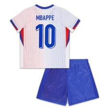 Ranska Mbappé 10 Lasten Vieraspelipaita EM 2024 Jalkapallo Pelipaidat Peliasut