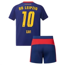 RB Leipzig Xavi 10 Lasten Vieraspelipaita 2025-26 Jalkapallo Pelipaidat Peliasut